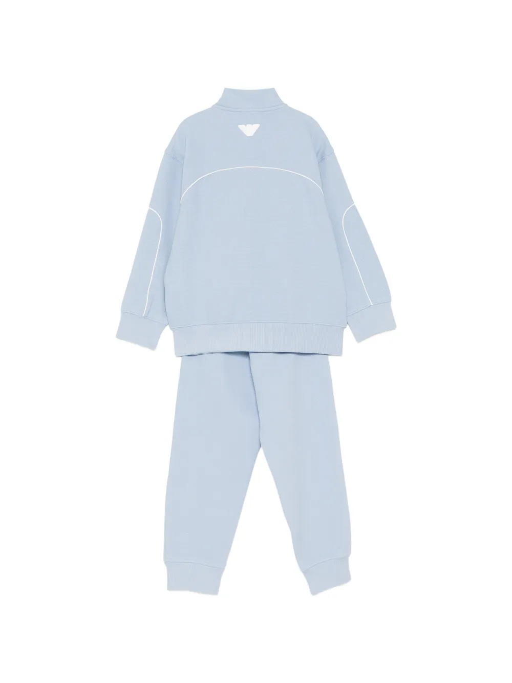 Emporio Armani Kids Trainingspak met logo-reliëf Blauw