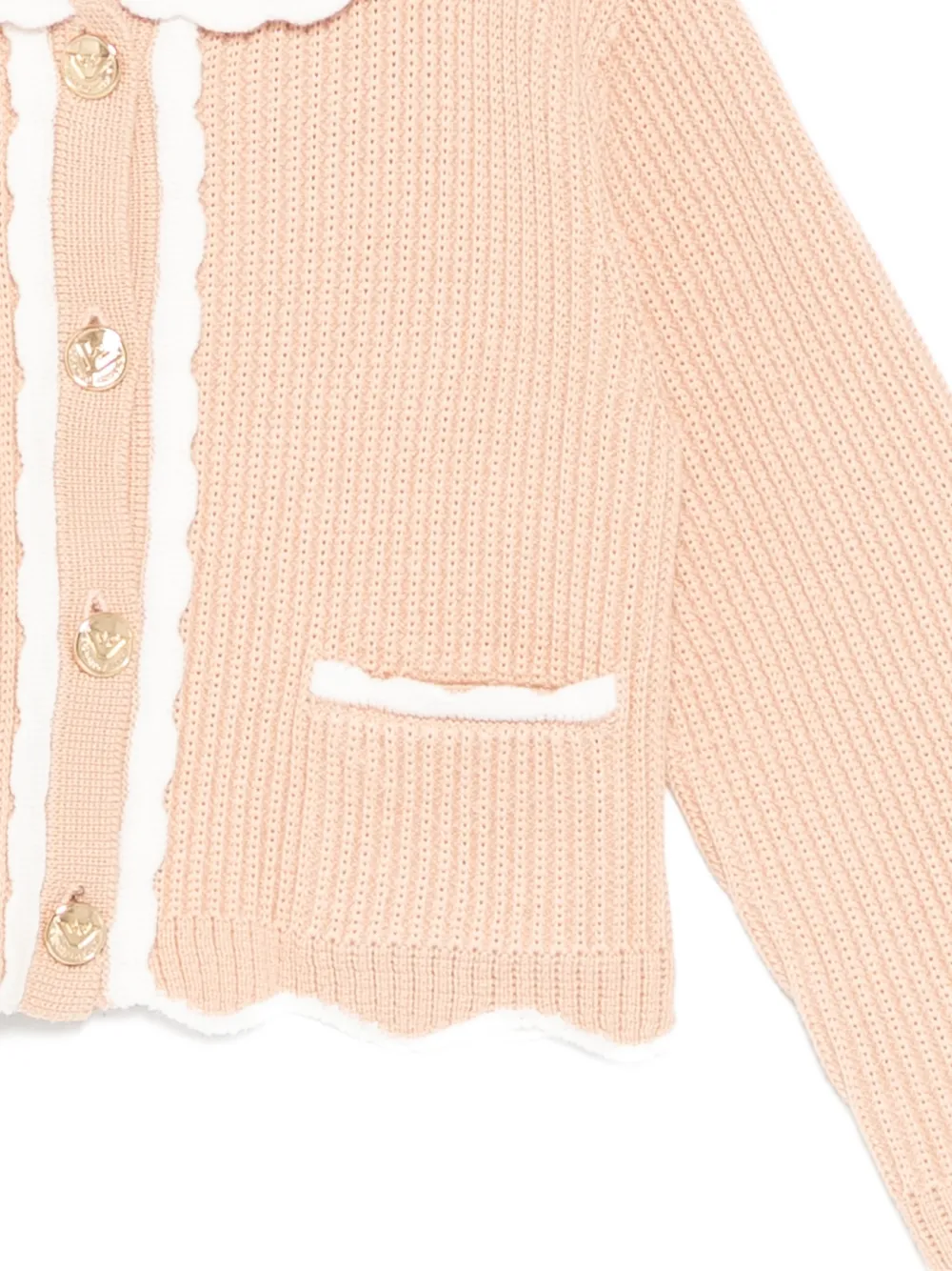Emporio Armani Kids Jack met gewelfde kraag en lange mouwen Roze