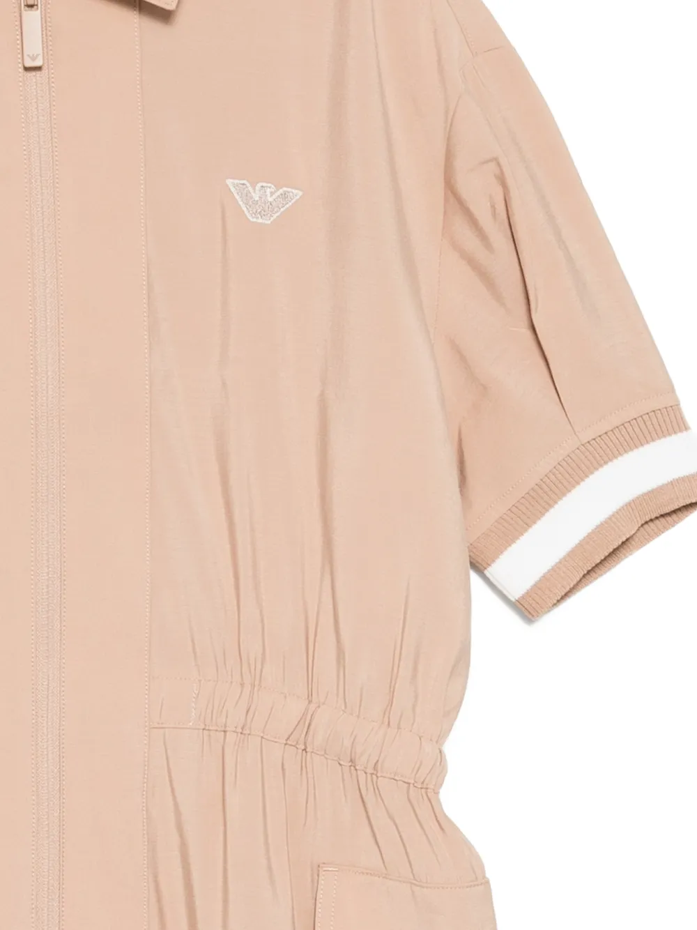 Emporio Armani Kids Jurk met geborduurd logo Bruin