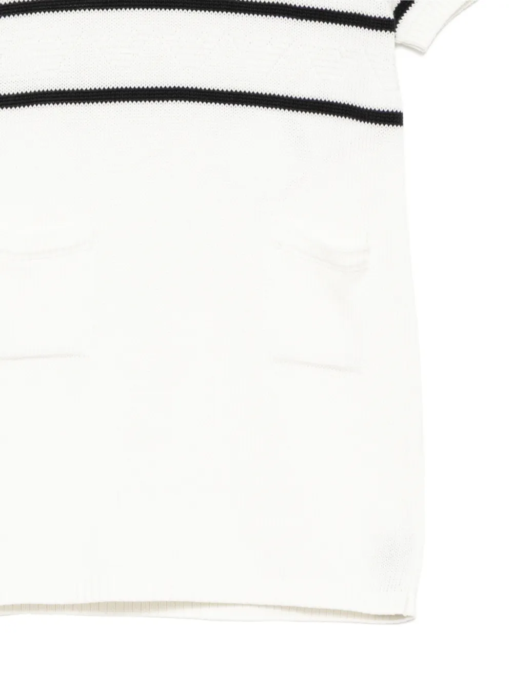 Emporio Armani Kids Gestreepte jurk Wit