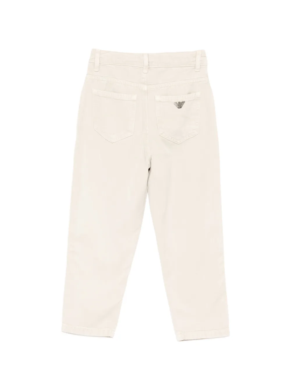 Emporio Armani Kids Broek met logopatch Beige