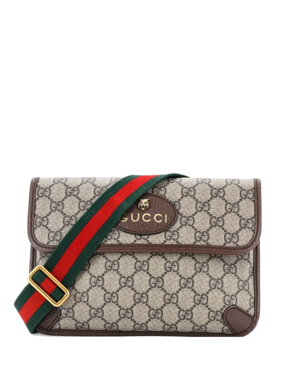 Gucci Pre-Owned Neo Vintage Flap GG Coated Canvas belt bag - Marrone