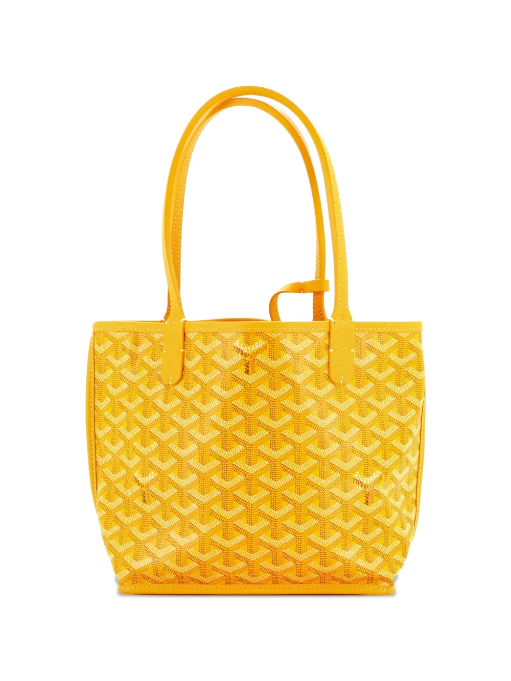 Goyard Pre-Owned Anjou Reversible Tote Coated Canvas Mini satchel - Giallo