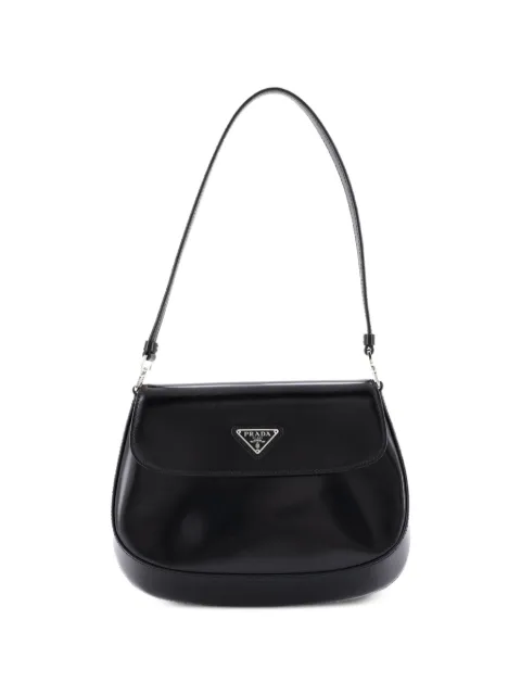 Prada Pre-Owned bolsa de hombro Cleo Flap Spazzolato pequeña de piel