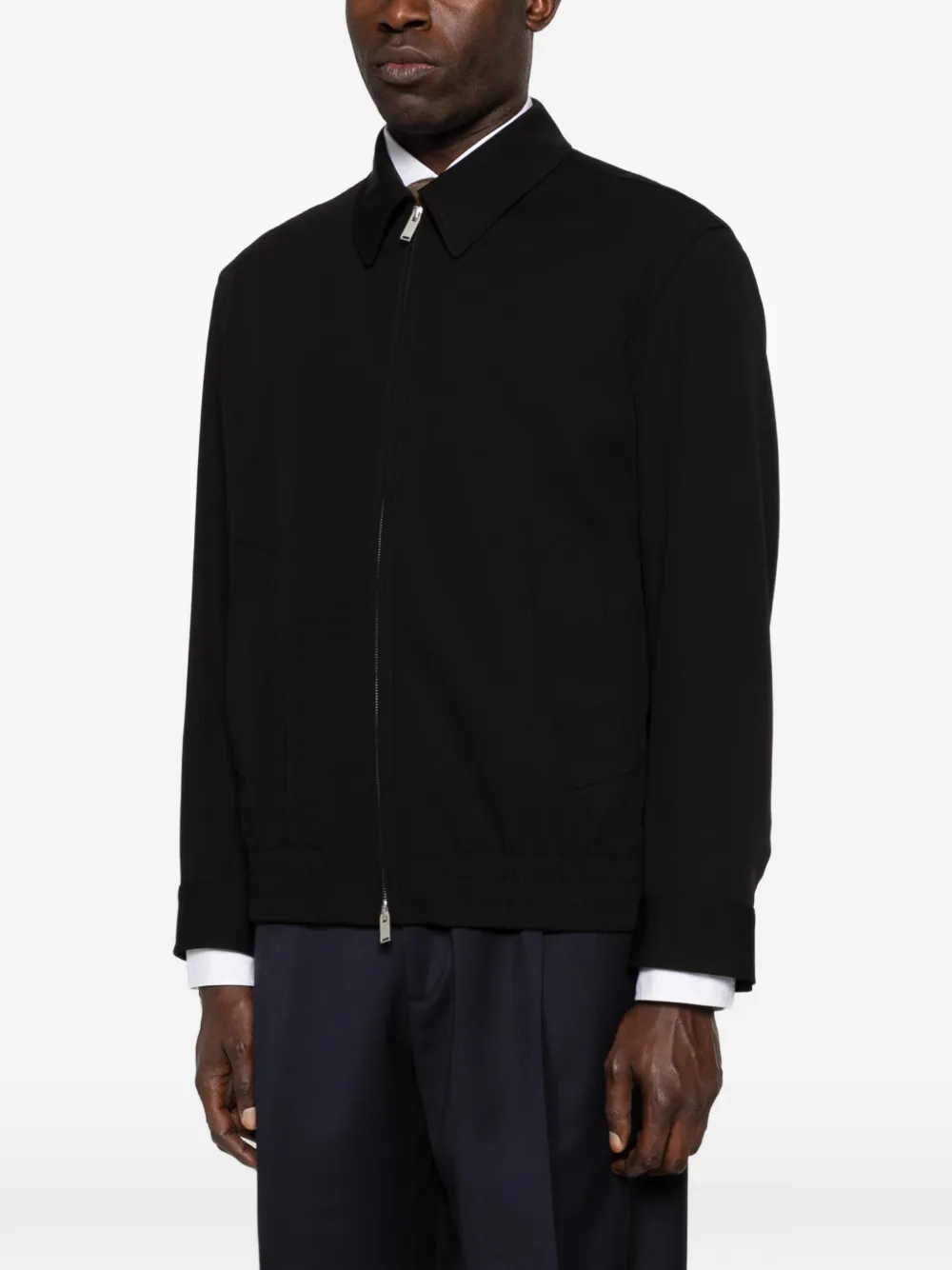Lardini Aiden jack met rits Zwart