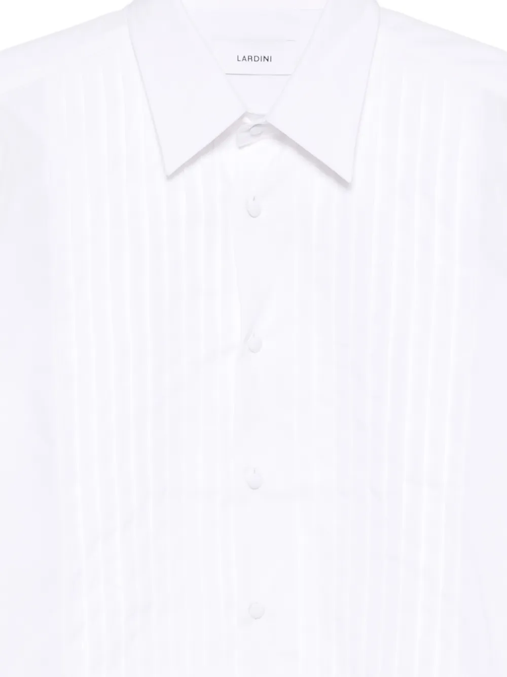  Lardini Pleated Shirt - White 