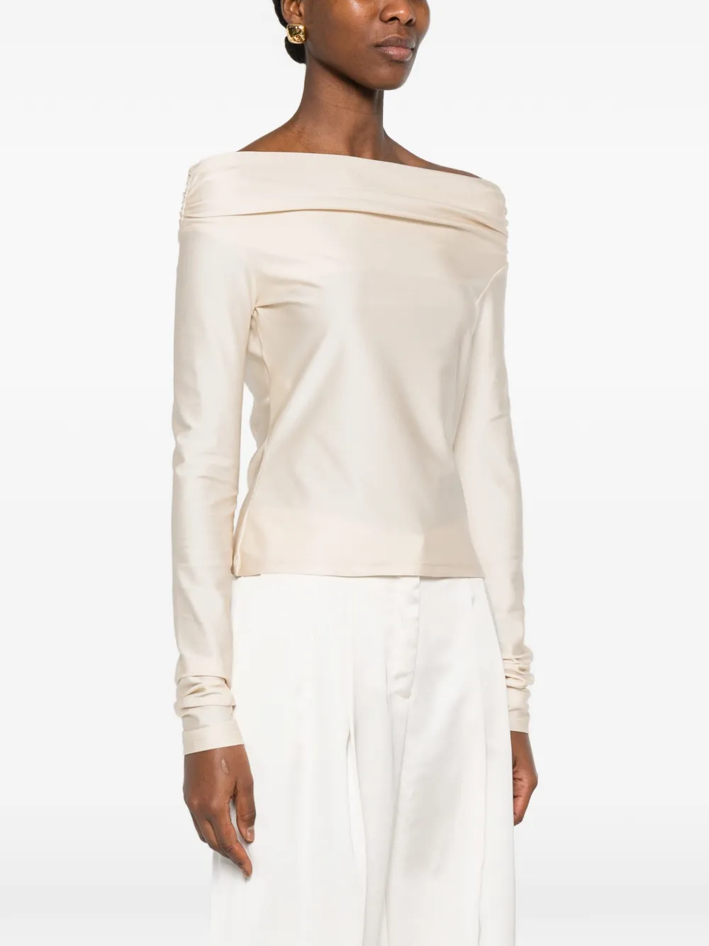 Ruched Off-Shoulder Top