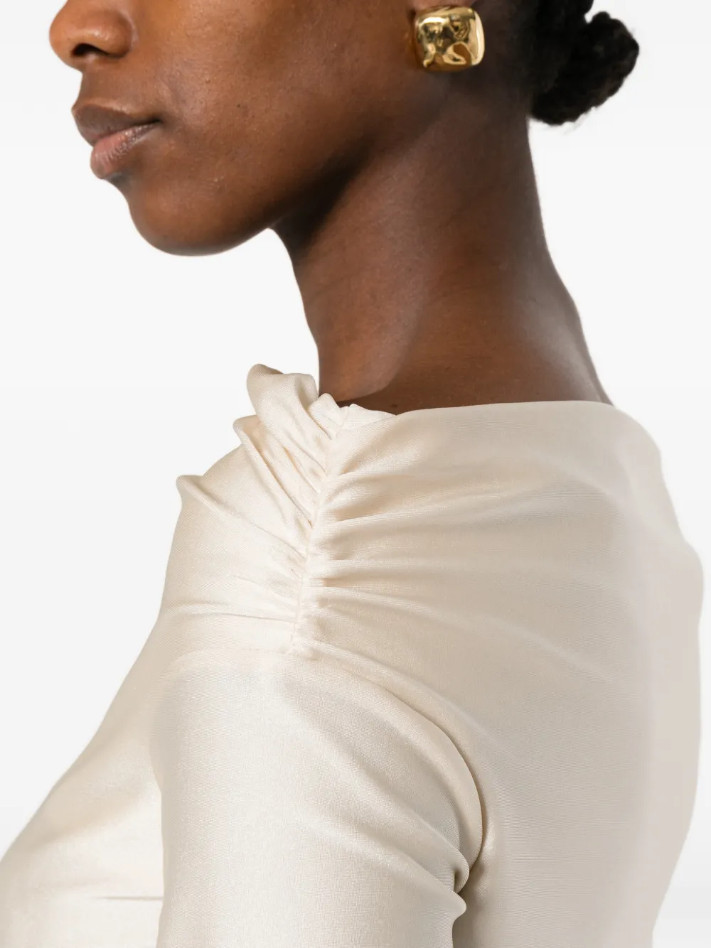 Ruched Off-Shoulder Top