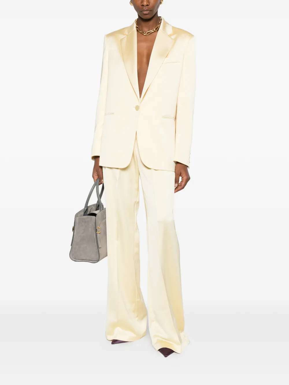  The Andamane Nathalie Wide-leg Trousers - Yellow 