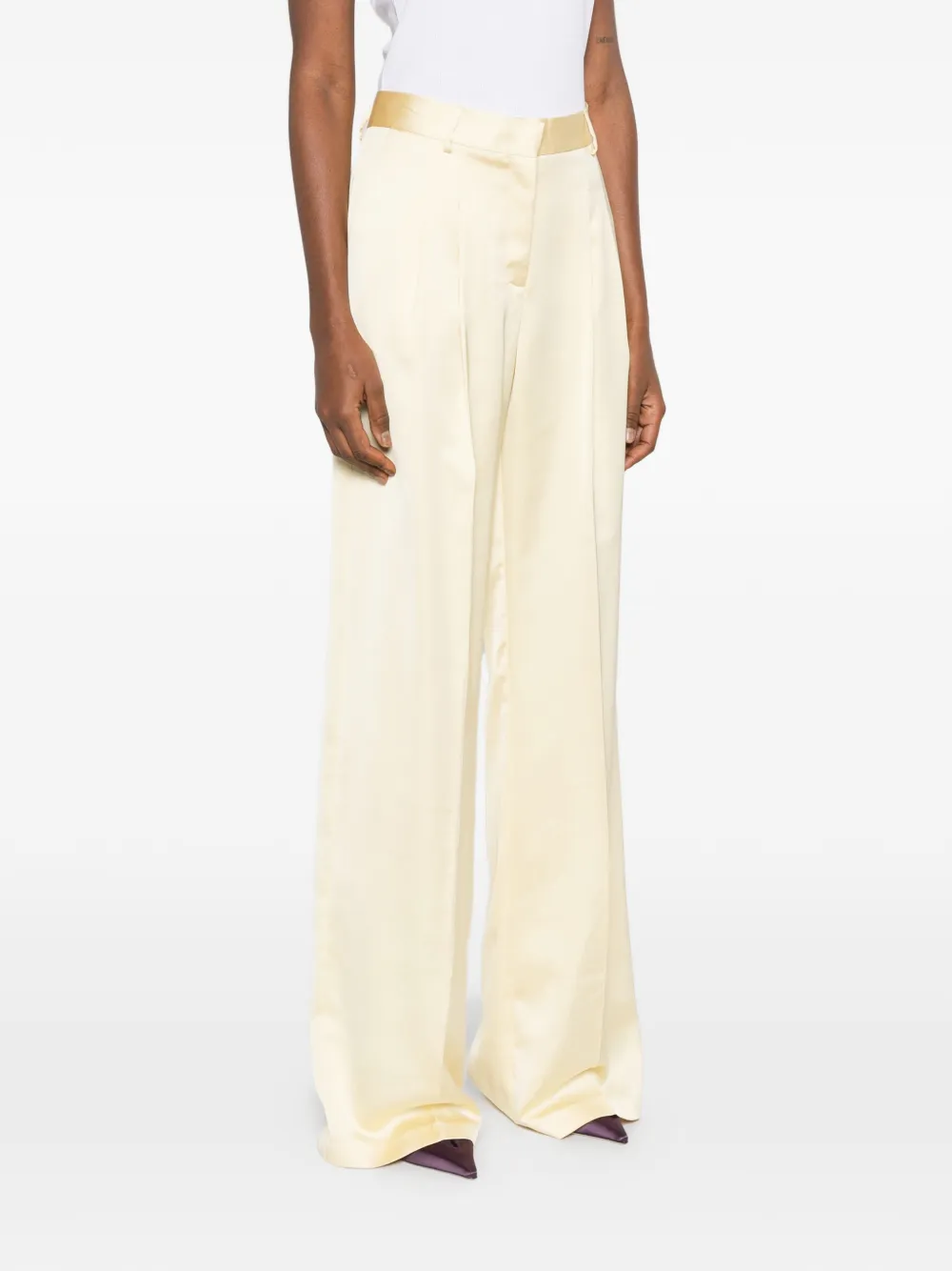  The Andamane Nathalie Wide-leg Trousers - Yellow 