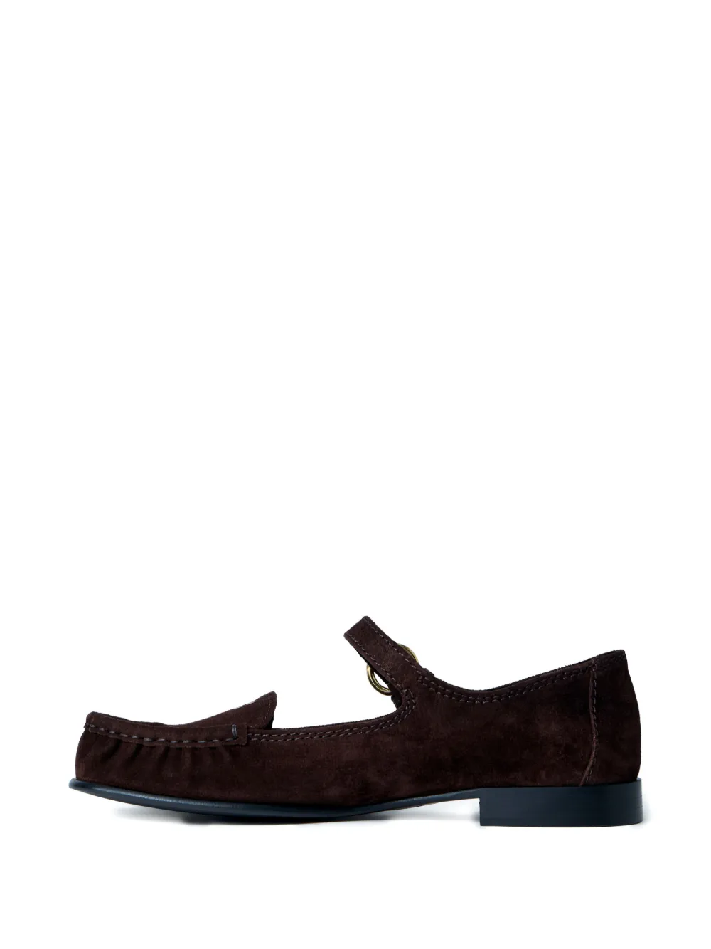 Miu buckle-strap loafers Bruin