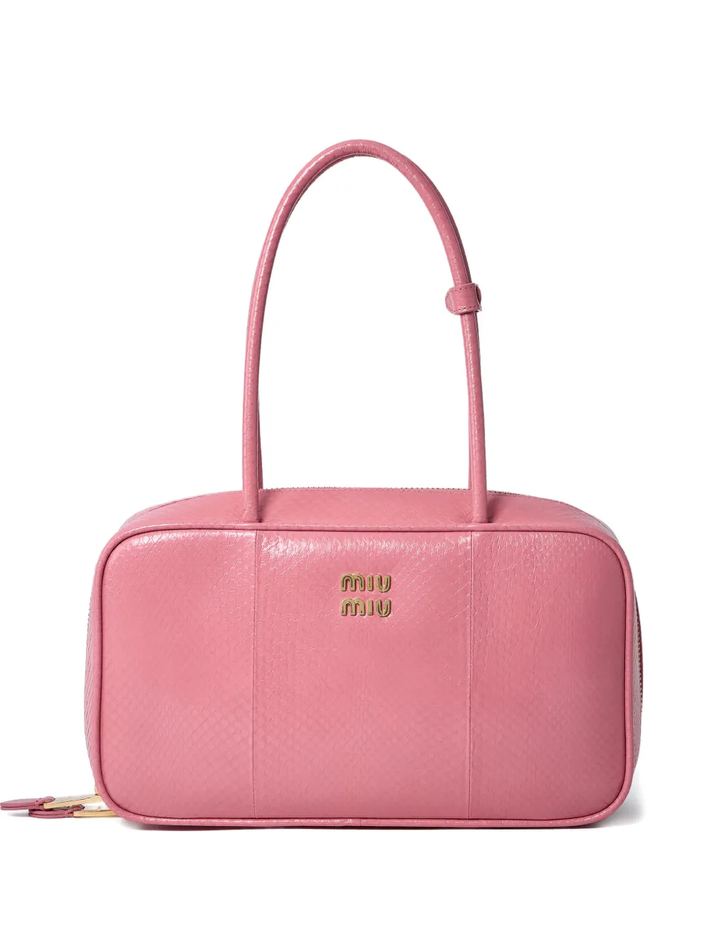 Miu Miu Beau Ayers logo-plaque tote bag - Rosa