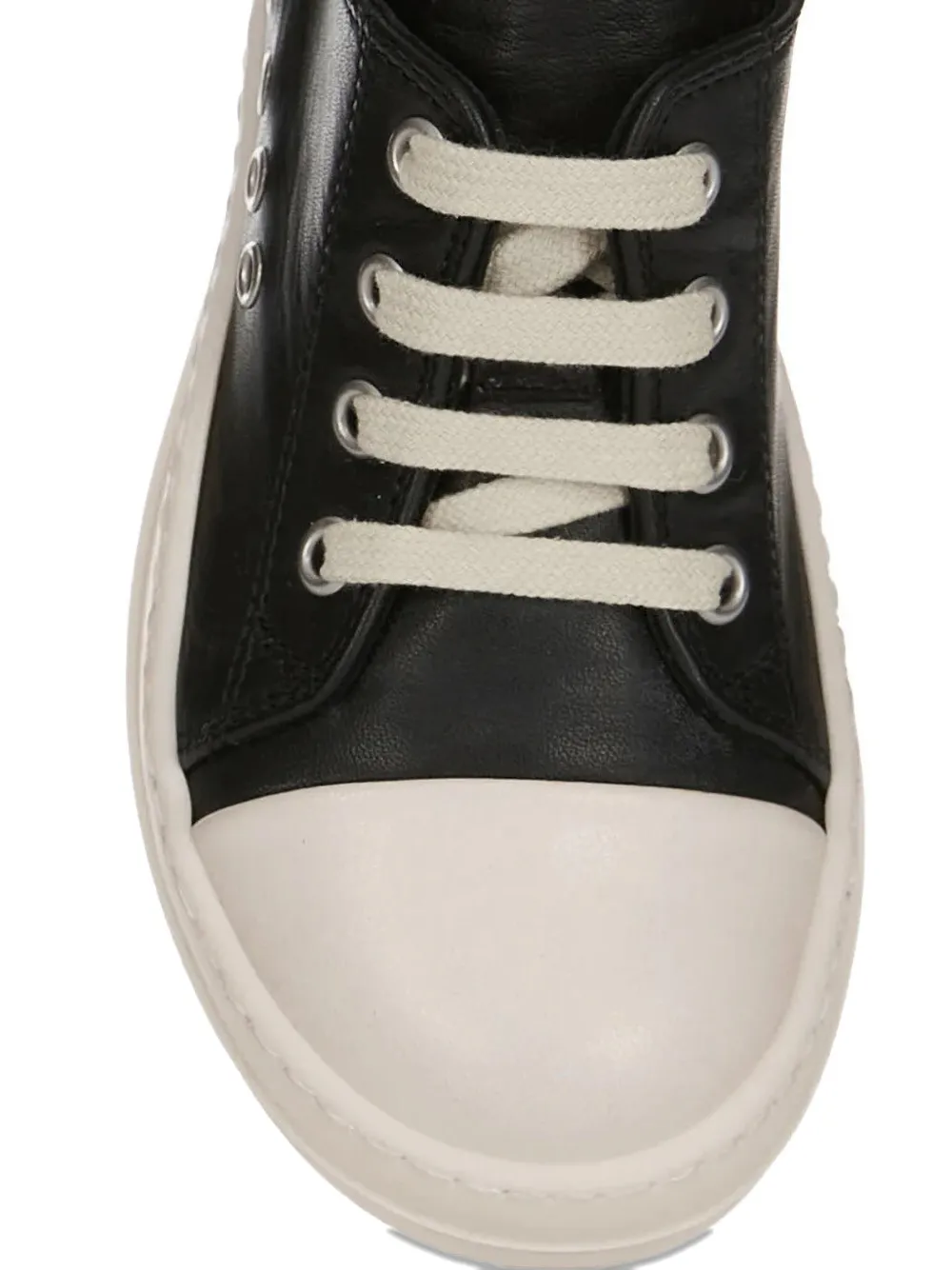 Rick Owens Kids Temple Extreme Low eyelet lace-up sneakers Zwart