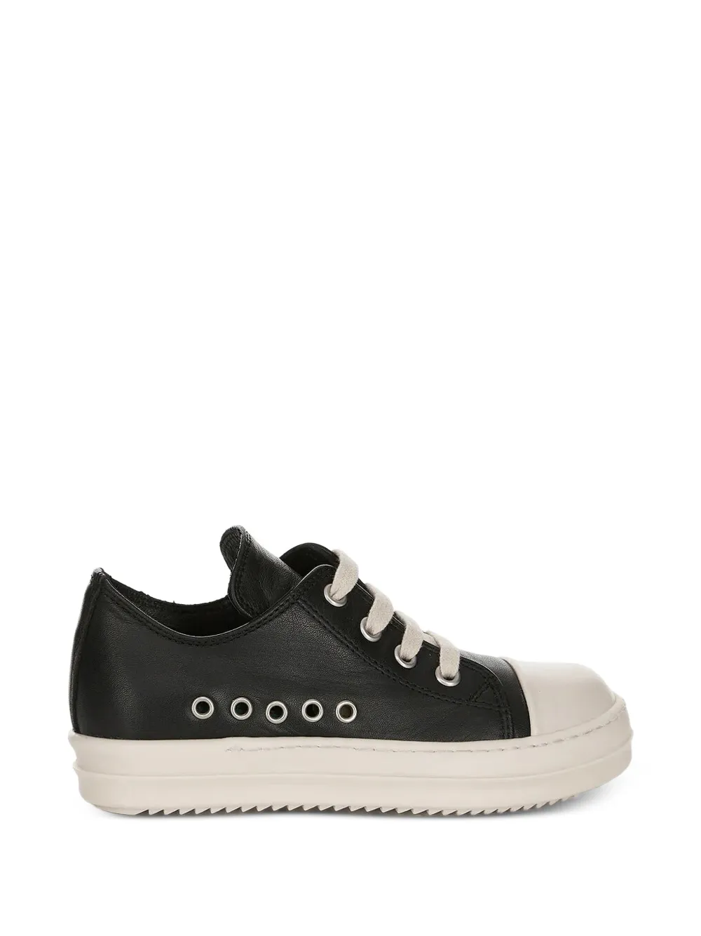 Rick Owens Kids Temple Extreme Low eyelet lace-up sneakers - Nero