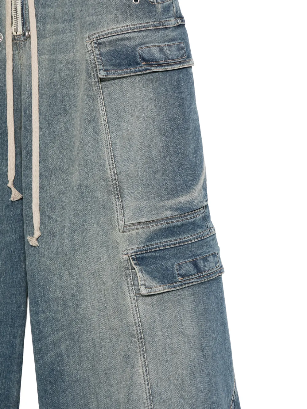 Rick Owens DRKSHDW Jeans met elastische taille Blauw