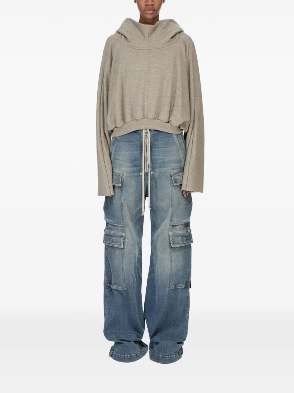 Rick Owens DRKSHDW elasticated-waist jeans - Blu