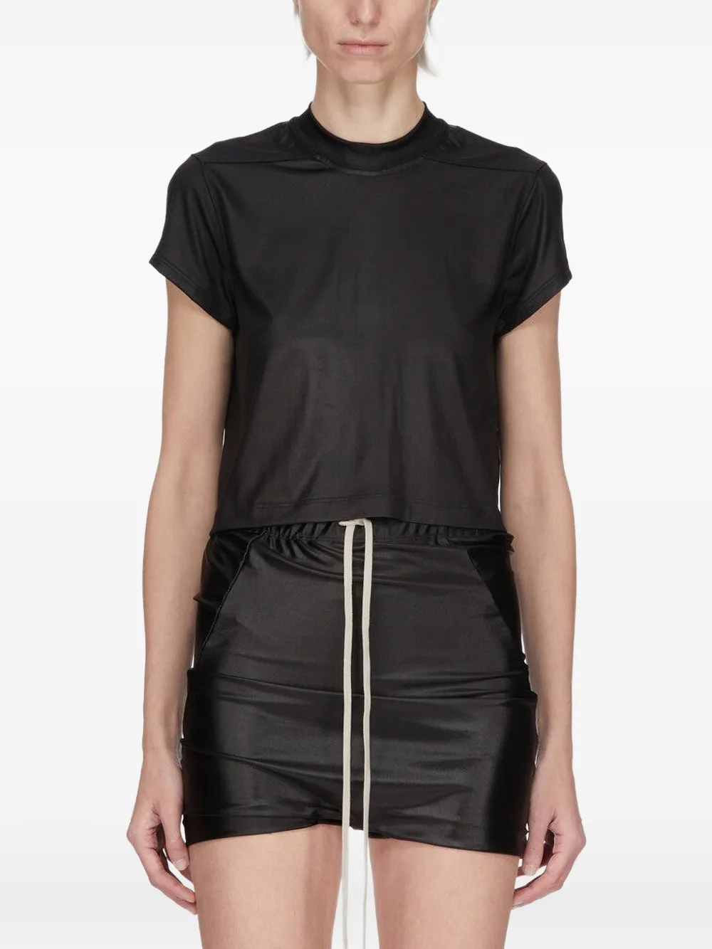 Rick Owens DRKSHDW T-shirt met strikdetail Zwart