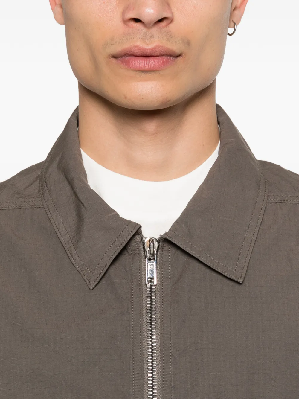 Rick Owens DRKSHDW Jack met rits Bruin