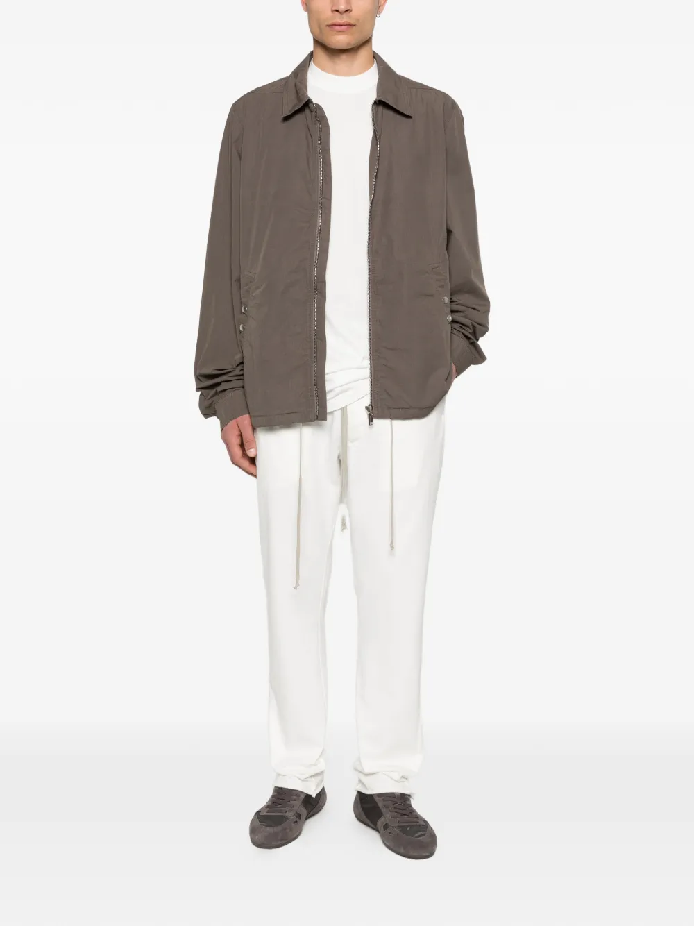  Rick Owens Drkshdw Zip-up Jacket - Brown 