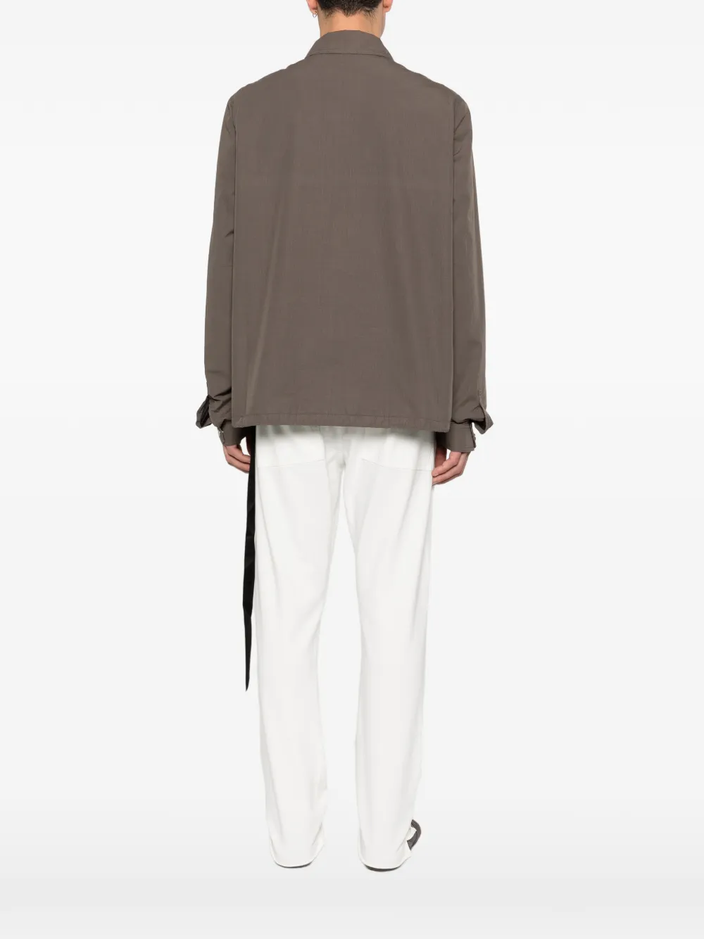 Rick Owens DRKSHDW Jack met rits Bruin