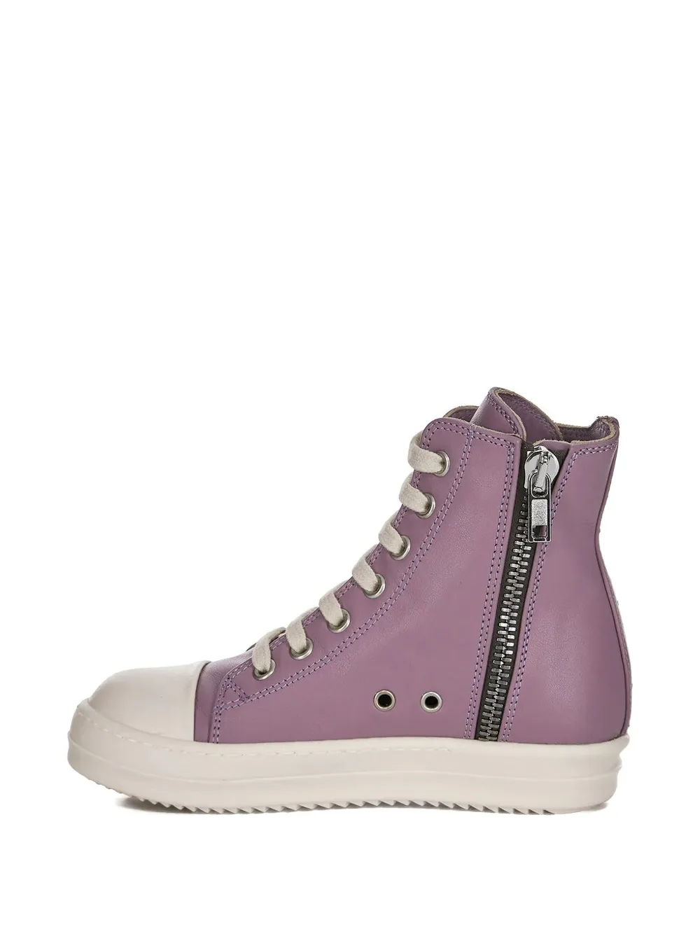 Rick Owens Kids Temple lace-up zipped sneakers Paars