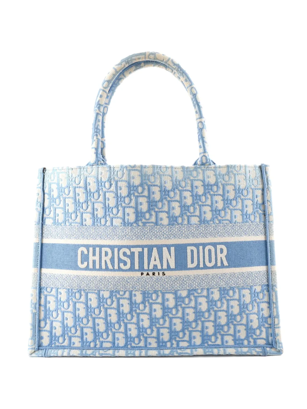 Christian Dior Pre-Owned Book Oblique Canvas Medium tote bag - Blu