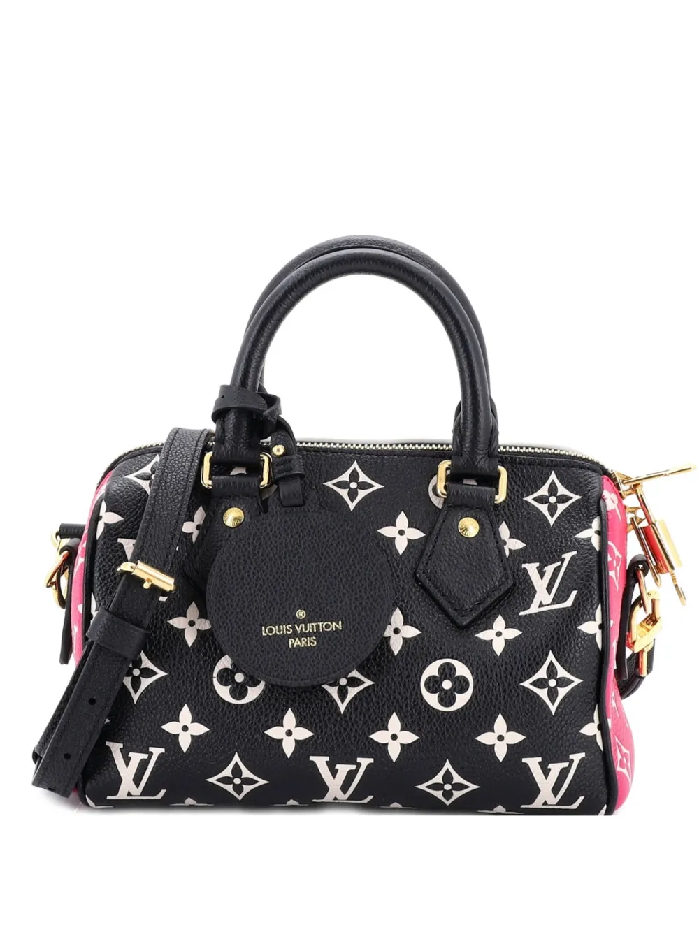 Louis Vuitton Pre-Owned Speedy Bandouliere Bag Spring in the City Monogram Empreinte Leather 20 crossbody bag - Nero