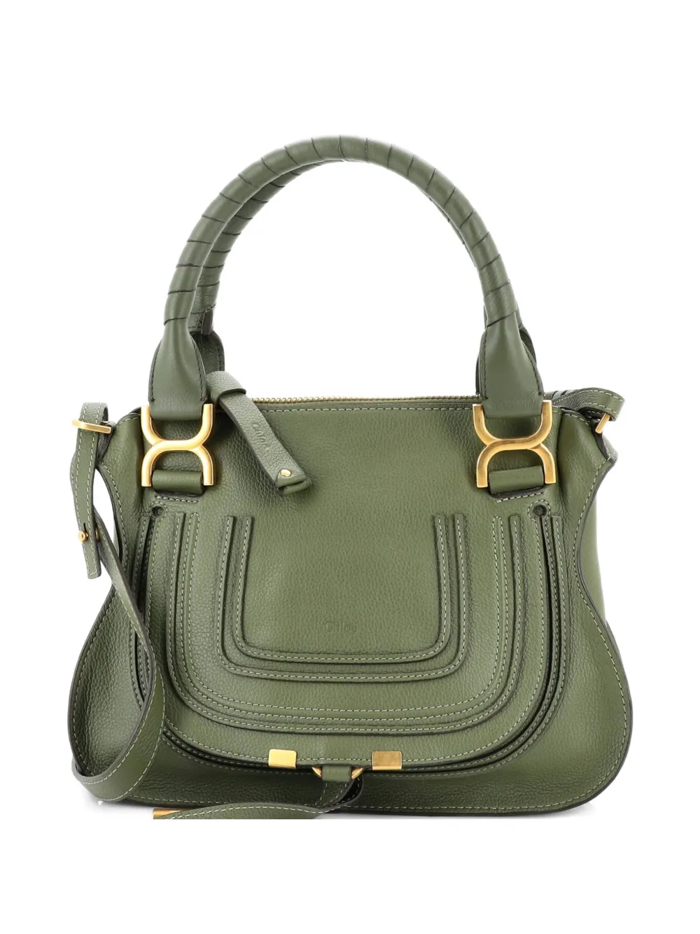 Chloé Pre-Owned Marcie Leather Small satchel - Verde