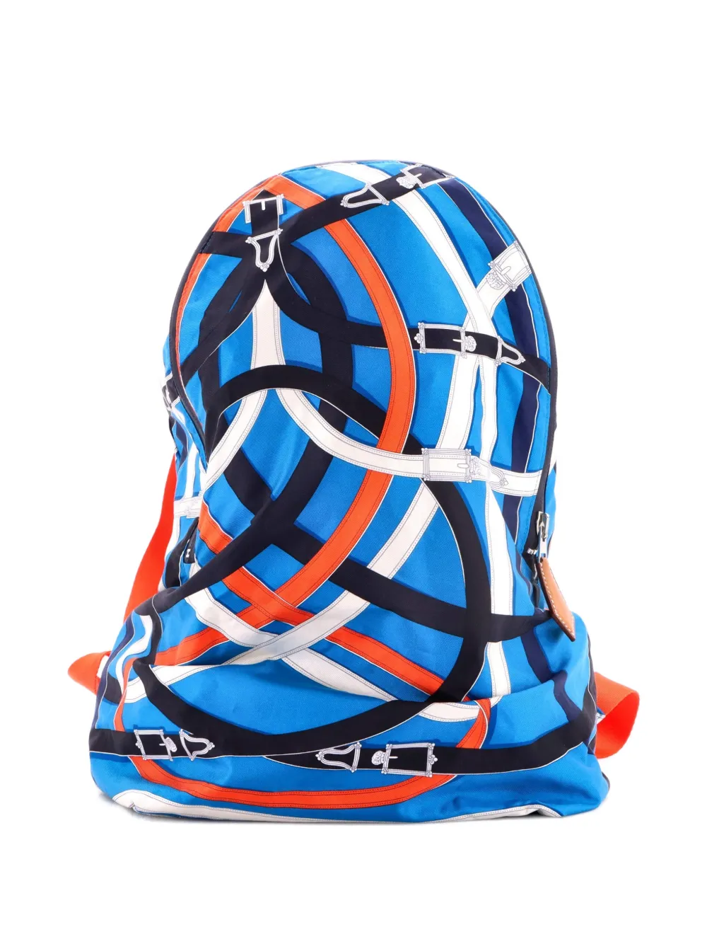 Hermès Pre-Owned Airsilk Printed Silk backpack - Blu