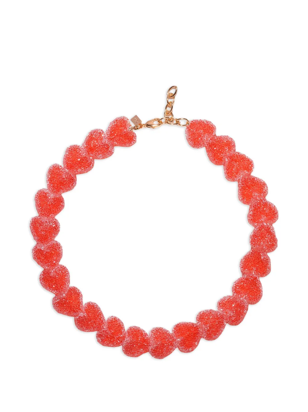 Crystal Haze Collana Jelly Heart - Rosso