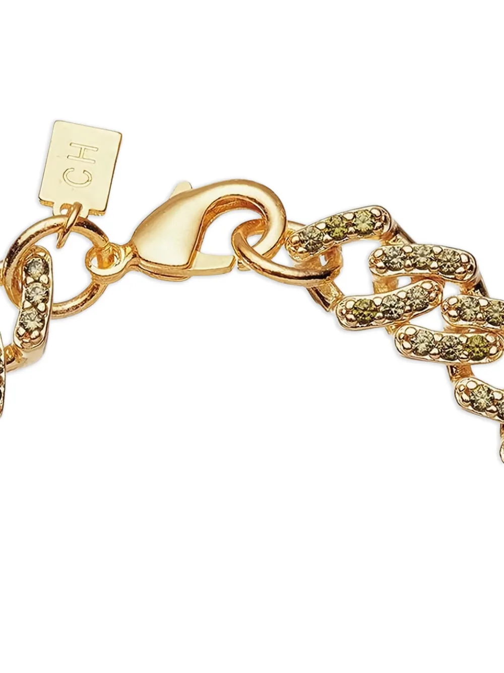 Crystal-Embellished Chain Bracelet