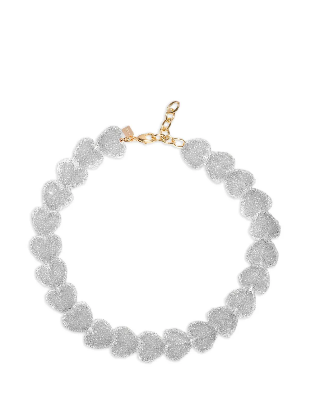 Crystal Haze Collana Jelly Heart - Argento