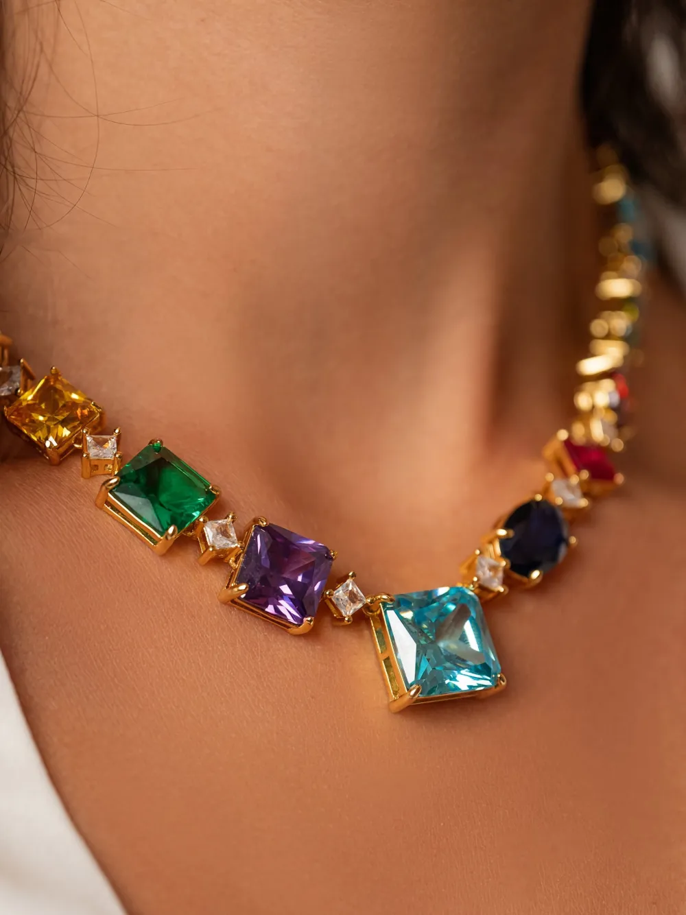  Crystal Haze Bon Bon Necklace - Gold 
