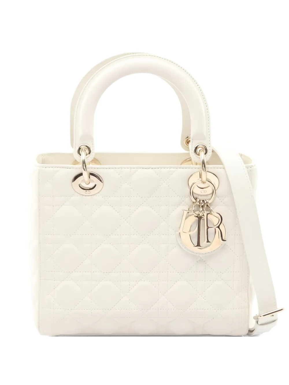 Christian Dior Pre-Owned 2000s medium Canage leather tote bag - Bianco