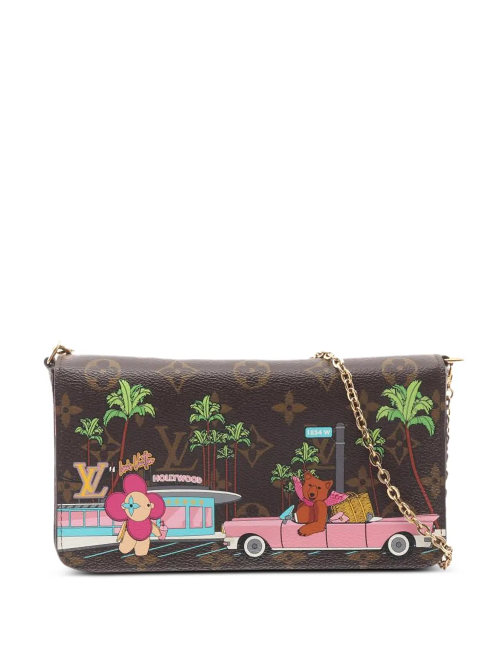 Louis Vuitton Pre-Owned Vivienne Félicie-monogram chain shoulder bag - Marrone