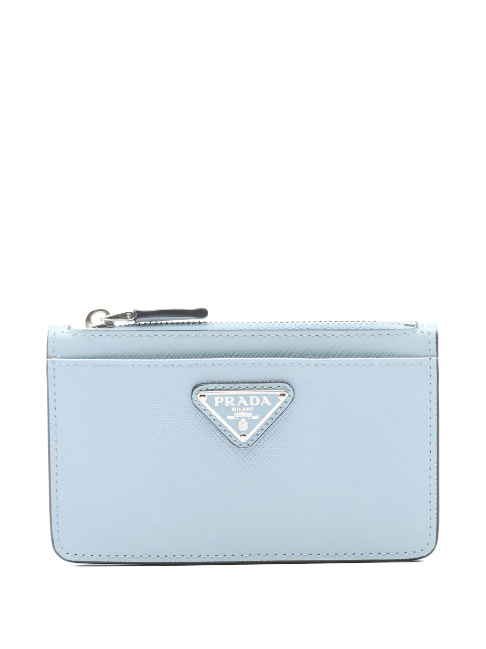 Prada Pre-Owned logo-triangle coin purse - Blu