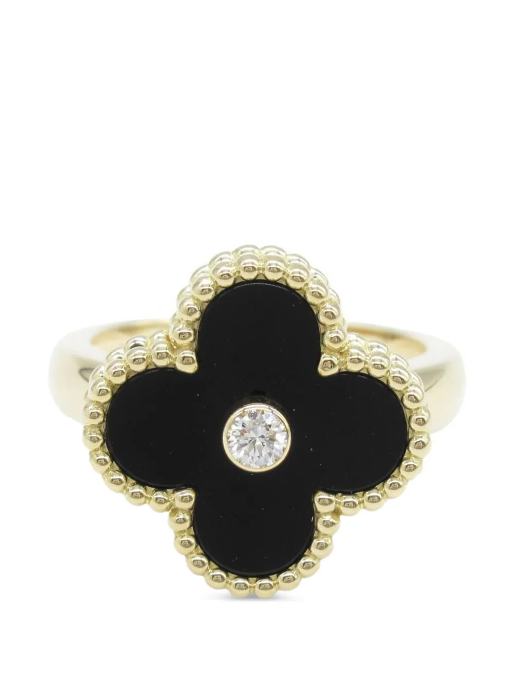 Van Cleef & Arpels Pre-Owned onyx diamond ring - Oro