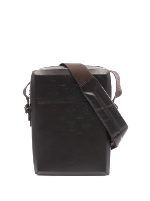 Louis Vuitton Pre-Owned 经典logo图案皮质单肩包（2001年典藏款）