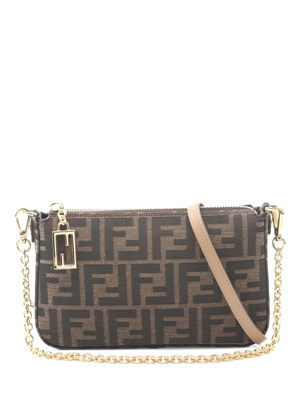 Fendi Pre-Owned Borsa a spalla con monogramma anni 20 - Marrone