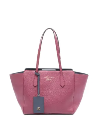 Gucci Pre-Owned 2000s Swing レザー ハンドバッグ | ピンク | FARFETCH JP