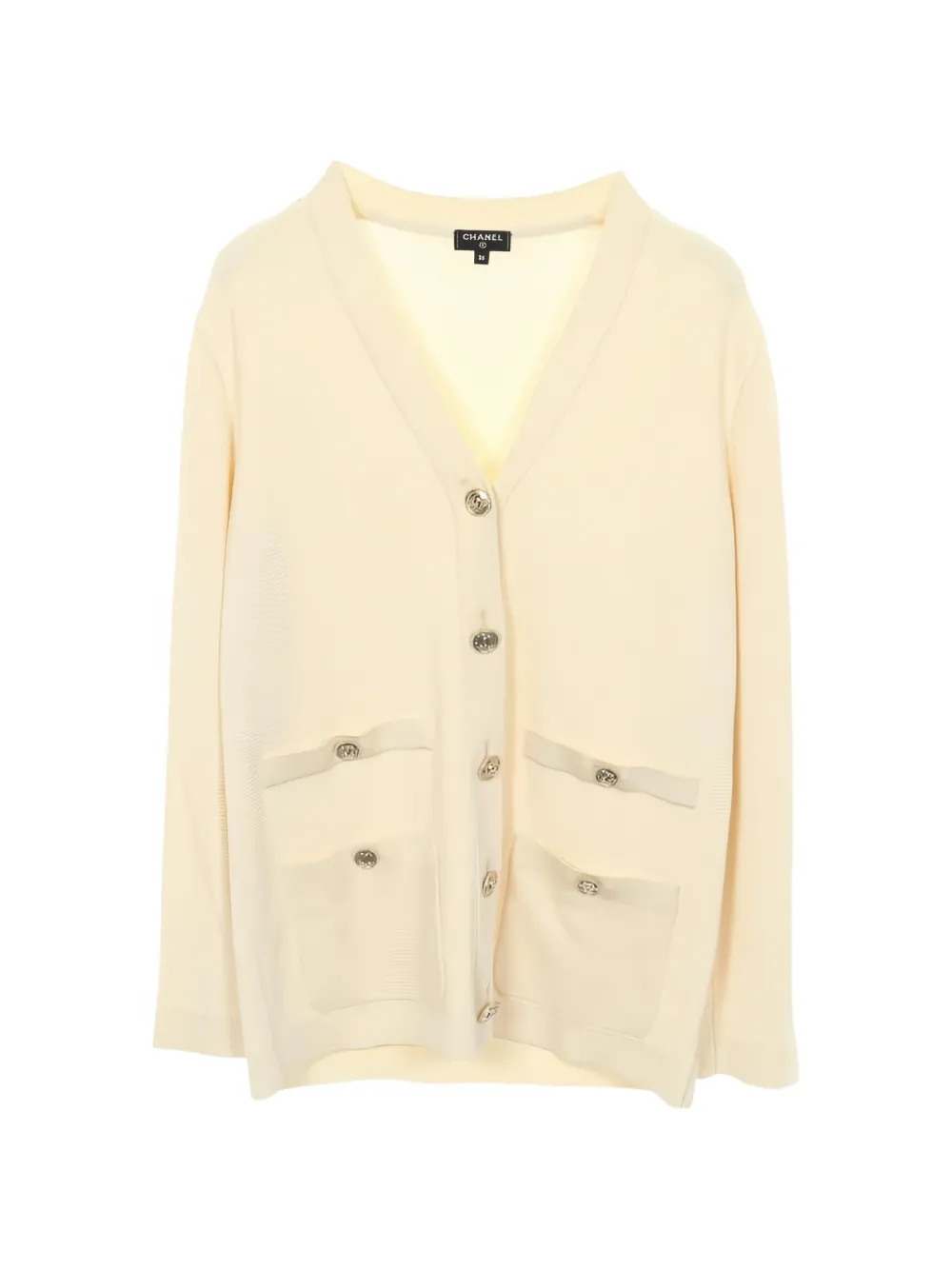CHANEL Pre-Owned 1986-1988 buttoned cardigan - Toni neutri
