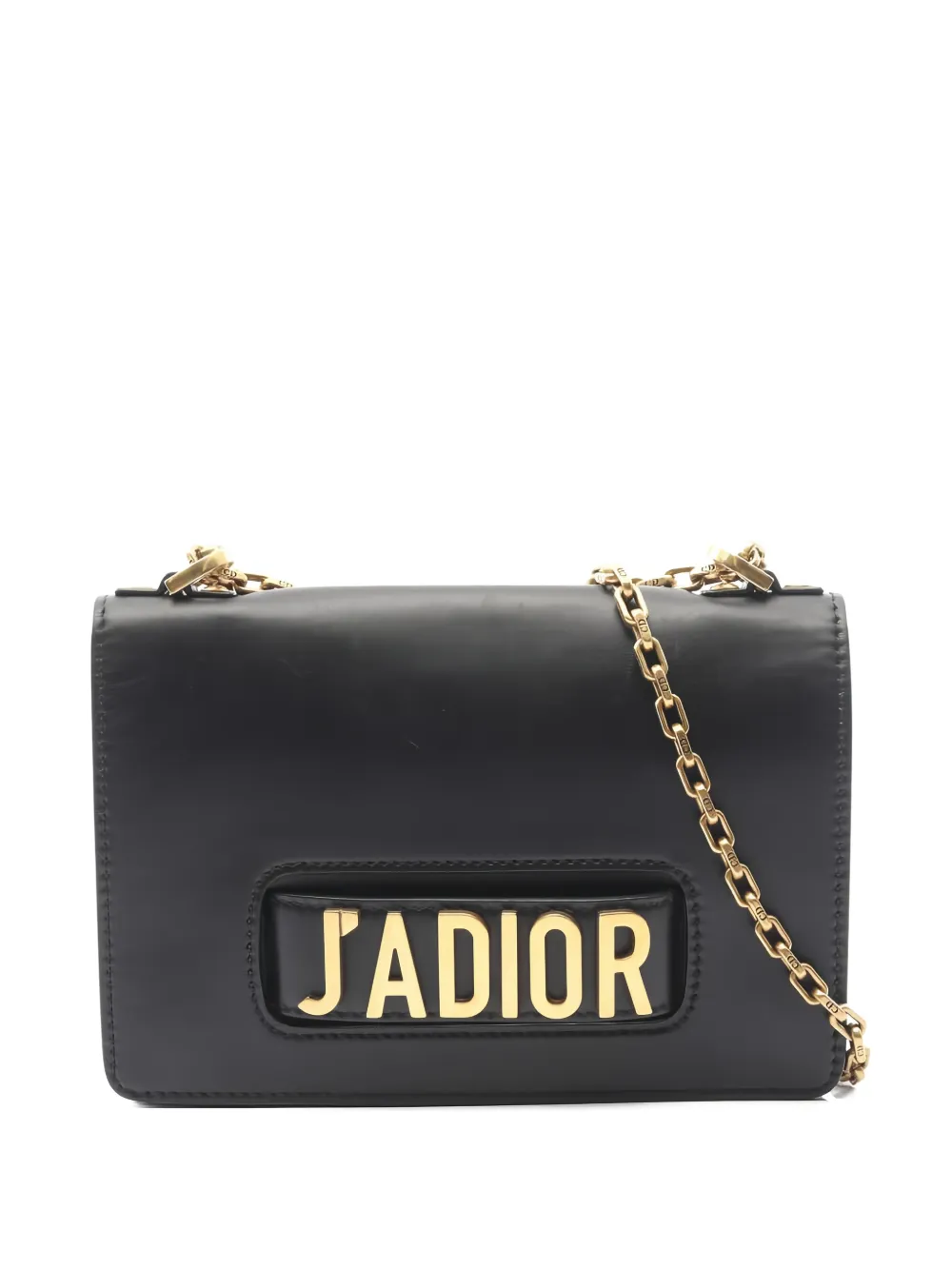 Christian Dior Pre-Owned 2010 jadior chain leather shoulder bag - Nero
