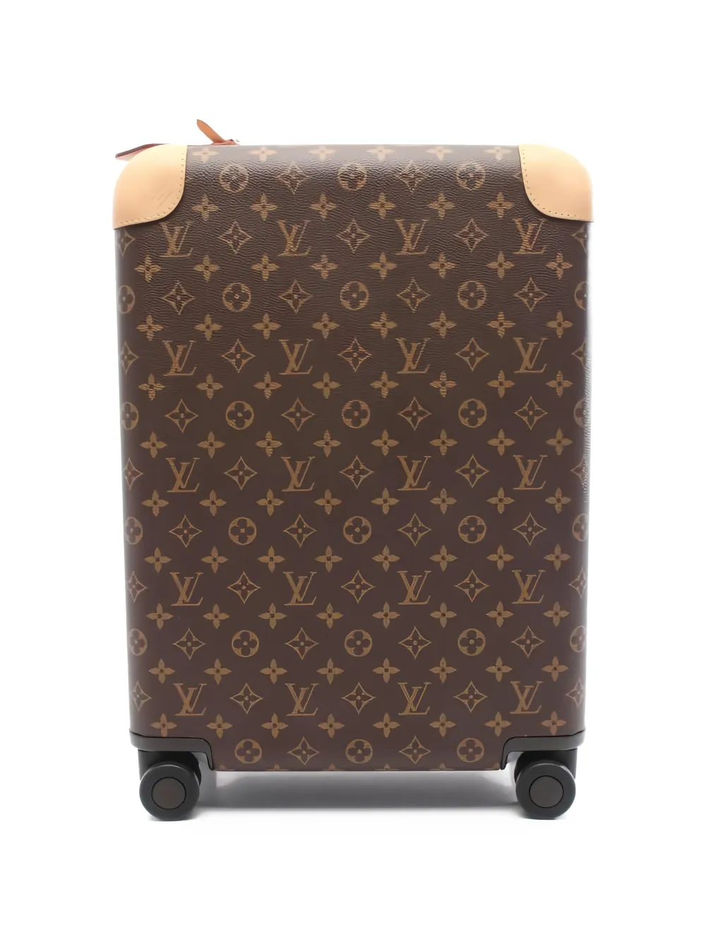 Pre-owned Louis Vuitton 50 Horizon Patterned Carry-on Suitcase In Brown
