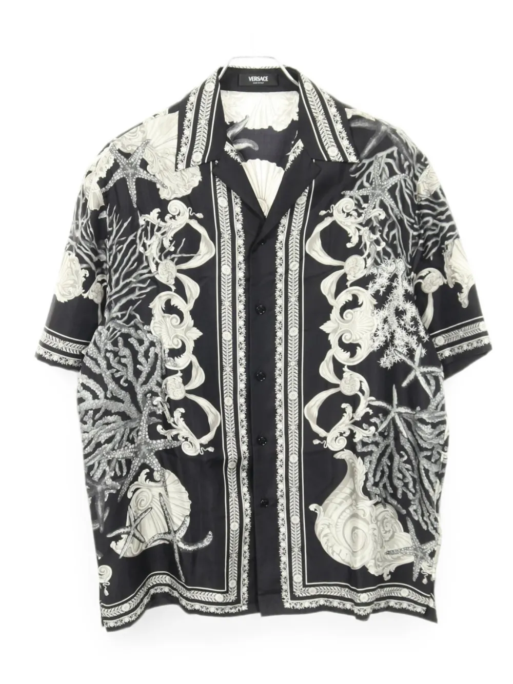 Versace Pre-Owned 2010s barocco sea-print shirt - Black