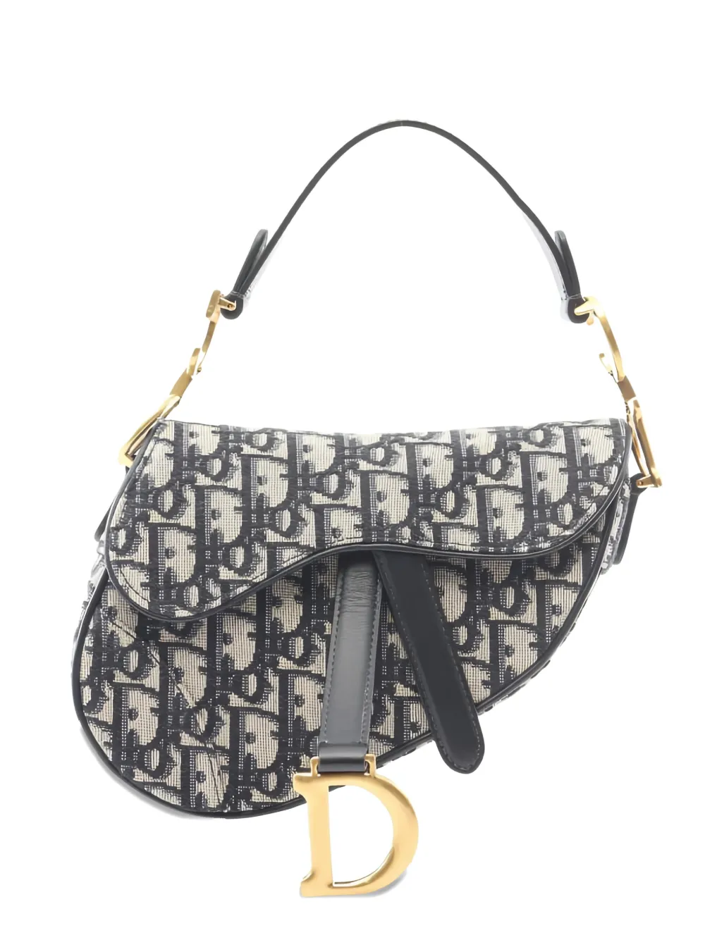 Christian Dior Pre-Owned 2010s mini Saddle Oblique shoulder bag - Blu