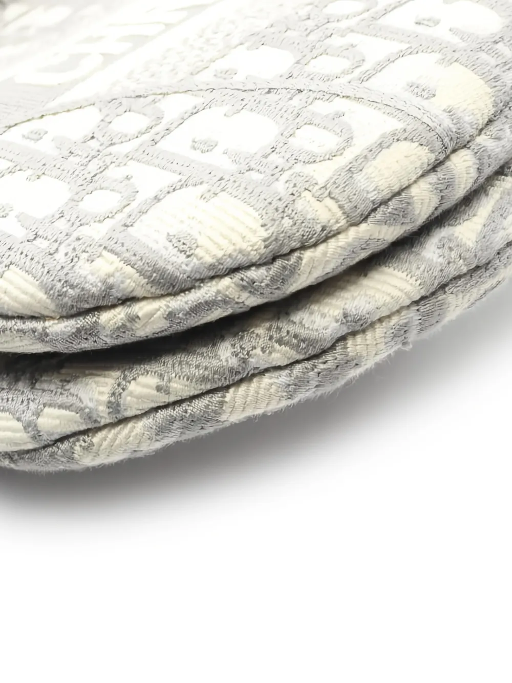 2010s Oblique Jacquard Saddle Bag