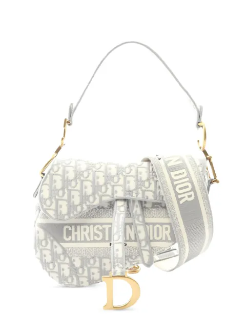 Christian Dior Pre-Owned bolsa saddle Oblique 2010