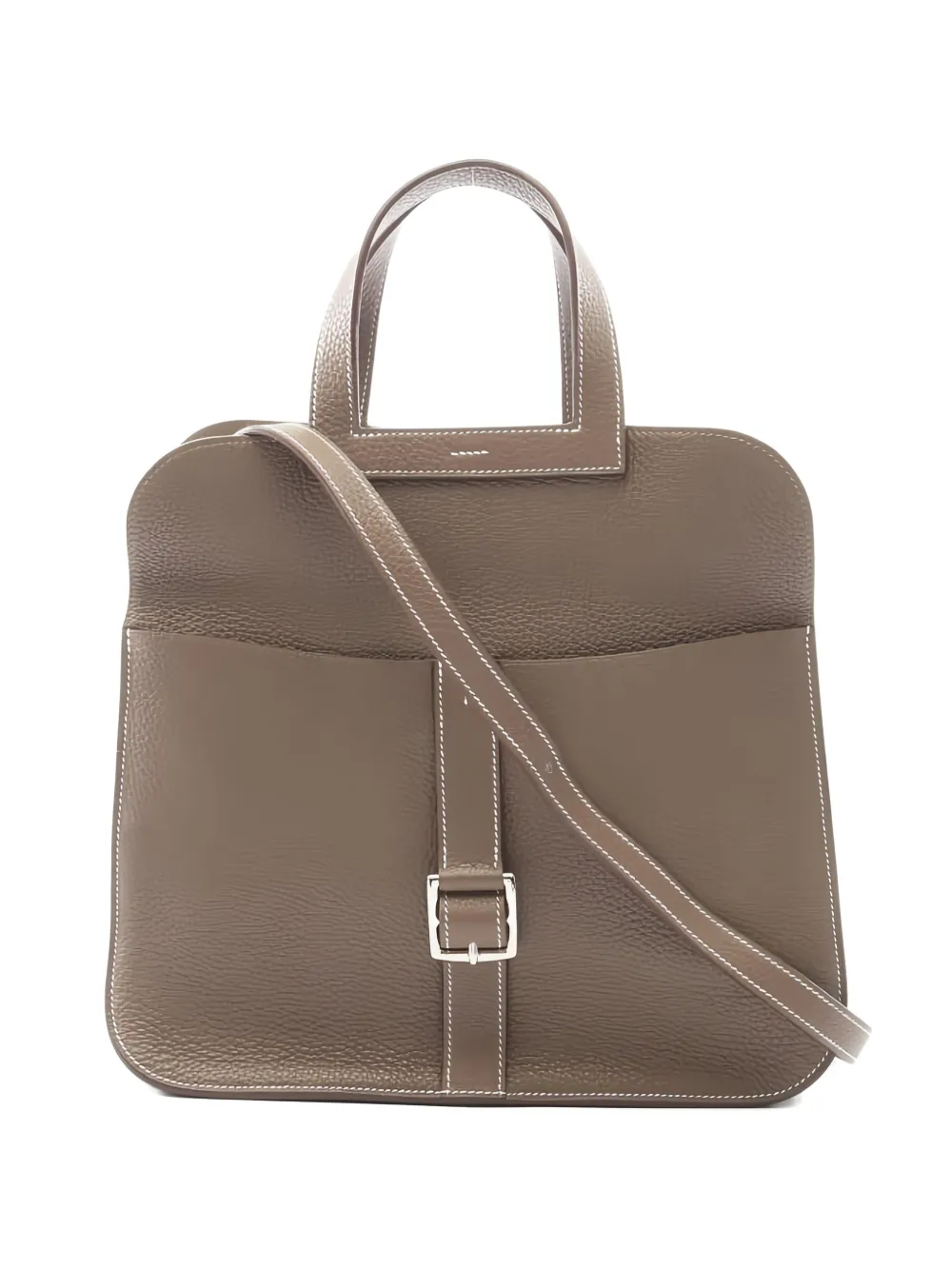 Hermès Pre-Owned 2018 31 Halzan leather tote bag - Toni neutri