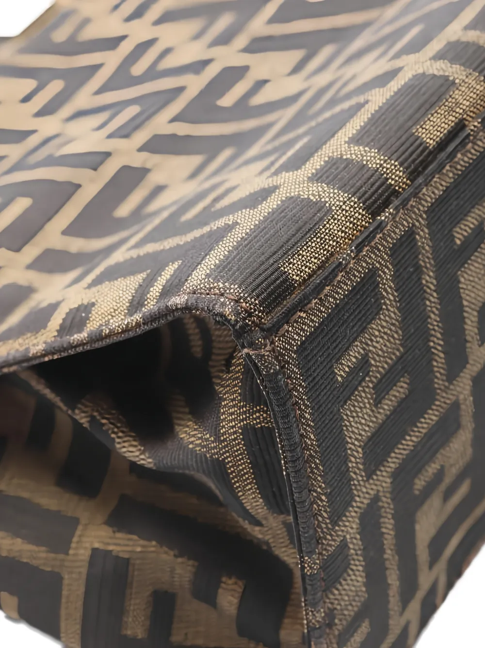 Fendi Pre-owned 2000s Monogram-pattern Shoulder Bag in Brown, view 4