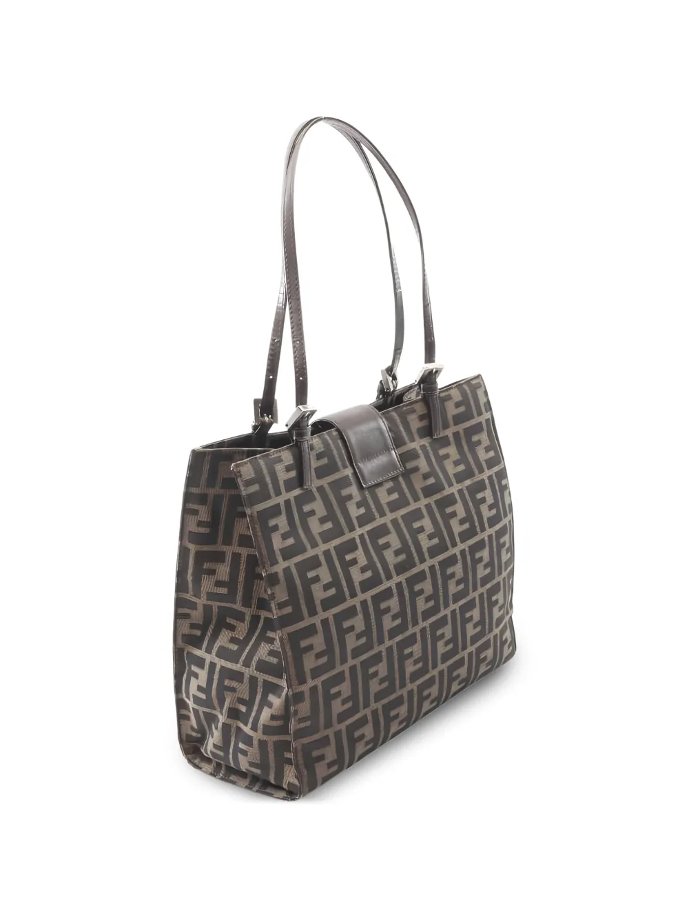 Fendi Pre-owned 2000s Monogram-pattern Shoulder Bag in Brown, view 2
